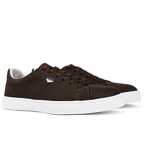 Kit 2 Pares de Sapatênis Casual Confortável SapatoFran Masculino (39, PRETO-CAFÉ)