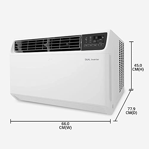 Image of LG 1.5 Ton 5 Star DUAL Inverter Wi-Fi Window AC (Copper, Convertible 4-in-1 cooling, HD Filter, PW-Q18WUZA, White)