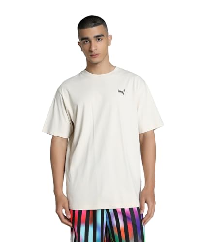 T-shirt PUMA Equal Love manches courtes crème au design unique