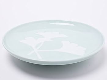 Amazon | 人間国宝 井上萬二窯元 青白磁公孫樹文皿 inouemanji-17