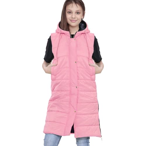 Hooded Gilet Jacket Fabric No Sleeve - Gilet Wine 5-6