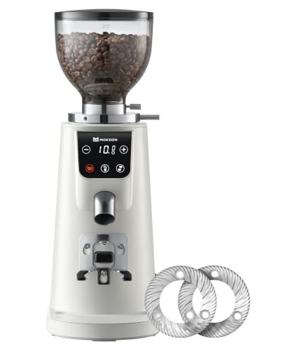 Image of MOKKOM 64mm Flat Burr Coffee Grinder, Espresso Grinder,100 Grind Settings