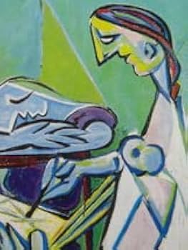 Amazon.co.jp: パブロ・ピカソ（Pablo Picasso）、Young woman Drawing