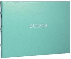 Our bound eco-leather AQUA Guest Book for a lasting record by Graphic Image -
