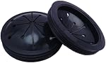 Black Garbage Disposal Splash Guards Collar Sink Baffle, 3-1/8 Inch Kitchen Sink Drain Splash Guard, Multi-Function Kitchen Drain Plugs for GE, Whirlaway, Sinkmaster and Waste King