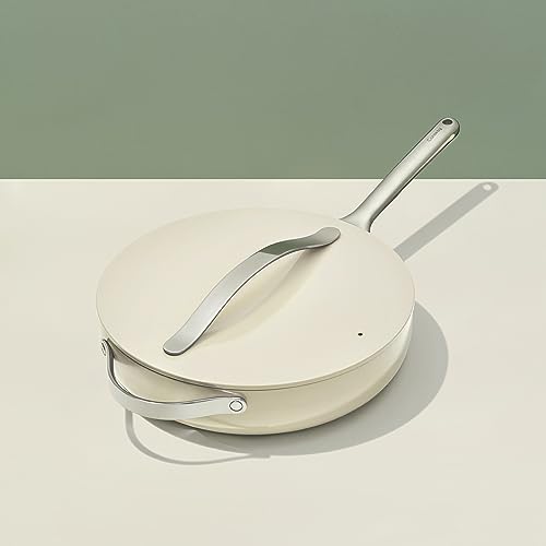 Caraway-Nonstick-Ceramic-Saute-Pan-with-Lid-45-qt-118-Non-Toxic-PTFE-PFOA-Free-Oven-Safe-Compatible-with-All-Stovetops-Gas-Electric-Induction-Cream