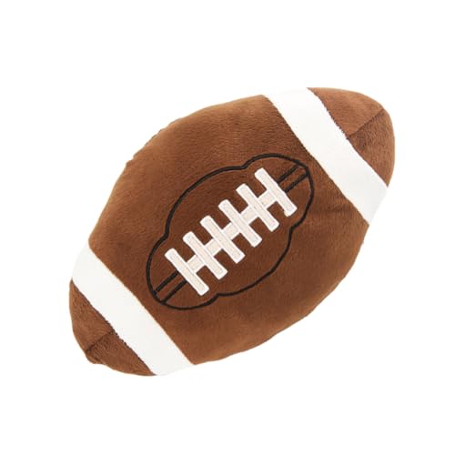 Pelota de rugby de felpa TEHAUX de 12cm suave para jugar en interiores