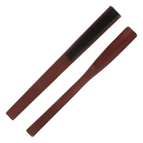 Cepillo para trajes y calzador de madera contra arrugas
