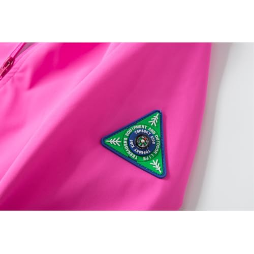 Image of Boys Rain Jacket with Detachable Hood Lightweight Raincoats for Kids