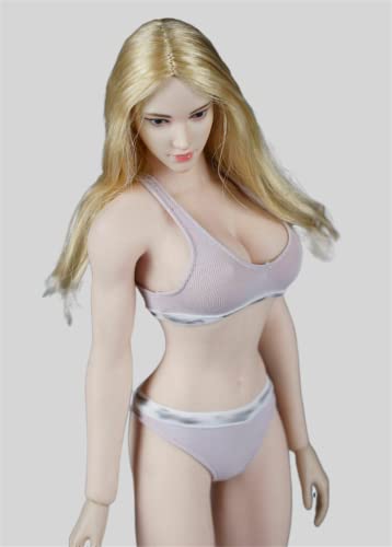 1/6 Scale Female Clothes,Female Pink Bras Underwear Clothing For 12Inch Ph Tbl Jo Seamless Action Figure Body (B) #TOP1