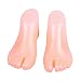 1 Pair Plastic Foot Model Tools for Ankle-High Shoes Display (Fleshtone)