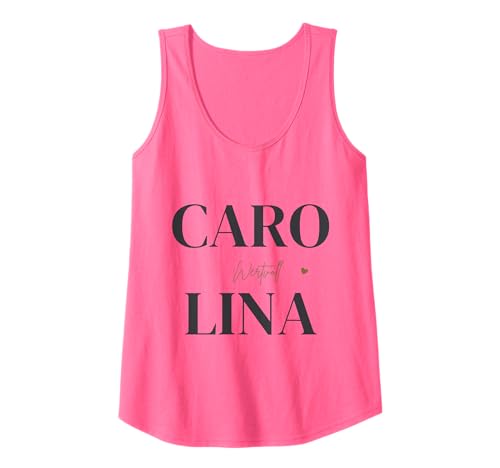 Mujer Carolina Nombre Caro Nombre Lina Significado Caroline Valioso Camiseta sin Mangas