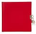 Produktbild goldbuch 44047 - Tagebuch, Seda, 96 weiße Seiten, 16,5 x 16,5 cm, Schloss mit 2 Schlüsseln, Kunstdruck gerippt, rot