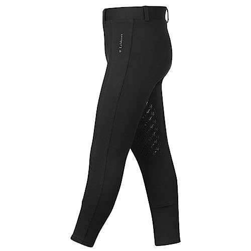 LeMieux Junior Pro Young Rider Breeches for Girls & Young Riders - Equestrian Pants for Horseback Riding - Jodhpur Riding Pants (Black, 11-12 Years)