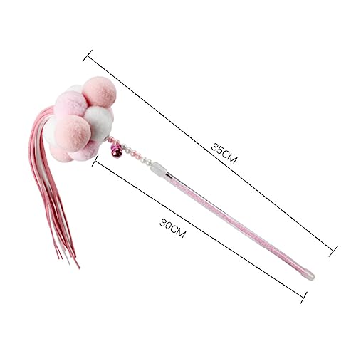 GANAZONO 3 Pecas Haste De Provocação De Gato Brinquedos Brinquedo De Gatinho Rabos De Brinquedo De P