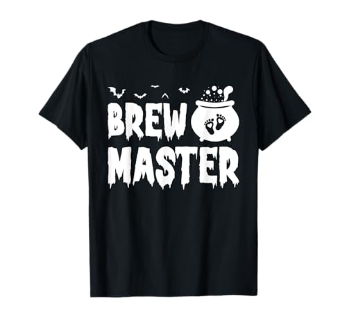 Brew Master Halloween Baby Reveal anuncio de embarazo Camiseta