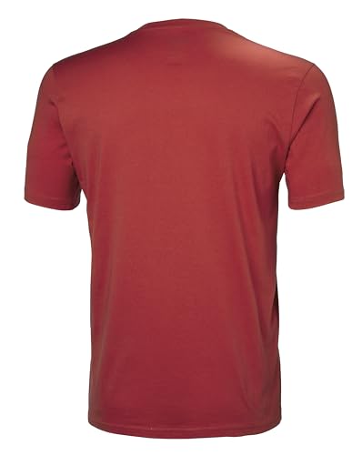 Helly Hansen Hombres Camiseta con logo HH, Rojo Alerta, S