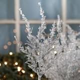 Factory Direct Craft Package of 12 - Artificial Frozen Icy Pine Christmas Holiday Floral Stems