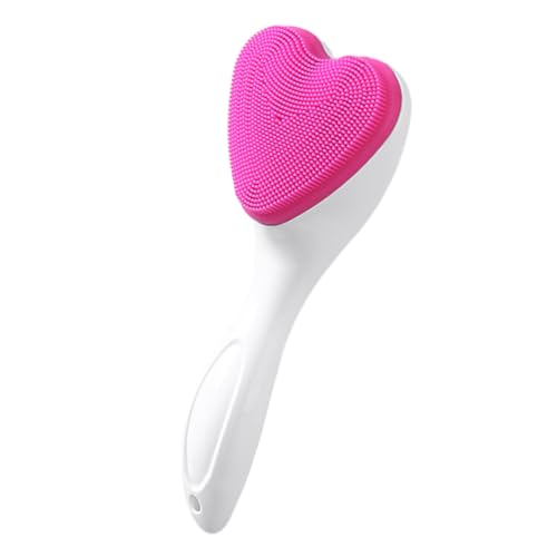 TOVINANNA Cepillo Limpiador Love Depurador De Cara Cepillo En Forma De Corazón Equipo Facial Mejor Cepillo Limpieza Depurador De Corazones Depurador De Piel Facial Esponja Bronceado Real Abs