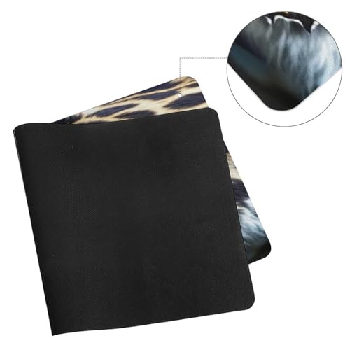 Leopard and Butterfly Desk Pad Waterproof Writing Mouse Pad Large Office Desk Mat miniatura 7