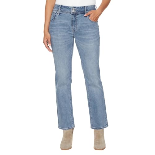 Hudson Women's Mid-Rise Slim Straight Leg Jeans