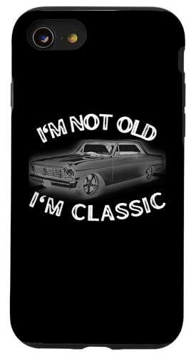 I'm not old I'm a classic 64 nova ���g�� ���B���e�[�W �X�}�z�P�[�X iPhone SE (2020) / 7 / 8 �p