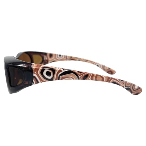 The RetroPop Polarized Fit Over Sunglasses, Unisex OTG Wrap Around Over Glasses3