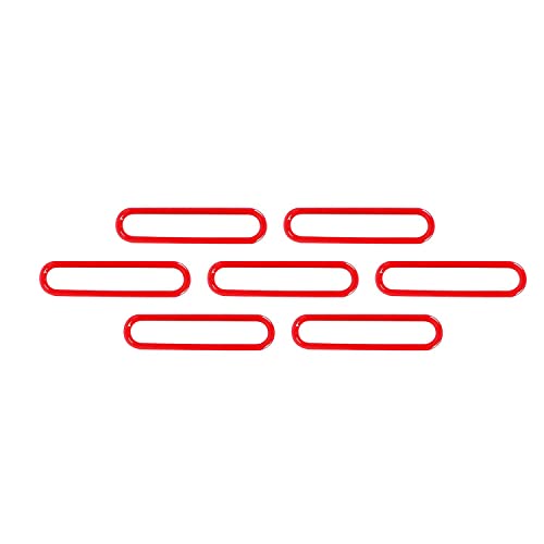 RT-TCZ Hood Vents Cover Trim Decorative Exterior Accessories for Jeep Wrangler JK JKU 2 Door 4 Door 2007-2017,Red