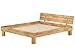 Produktbild Doppelbett Buche Massivholzbett Natur lackiert 180x200 Futonbett Ehebett Rollrost 60.80-18