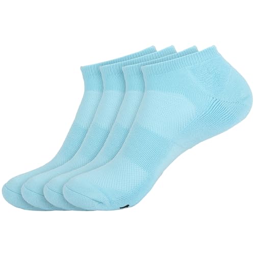 Image of BambooMN Men and Women's Rayon from Bamboo Low Cut Ankle Socks for Sports, Work and Everyday Wear - 4 Pairs - Unisex Sizing