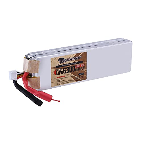 Bateau RC 3S 30C Batterie Lipo 11.1V 6300mAh avec Port d'équilibre 3s pour Bateau de Course à Grande Vitesse Eco Mono Hydro Bateau de Course SUNPADOW Cover