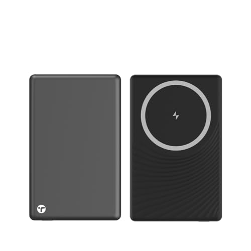 Image of Toreto Magsafe Wireless 10000Mah Fast Charging USB Type-C Input Power Bank, 20W Output for iPhone 12 & Above, Android & Other Qi Enabled Devices + Magnetic Ring (eon Ultra, Black)