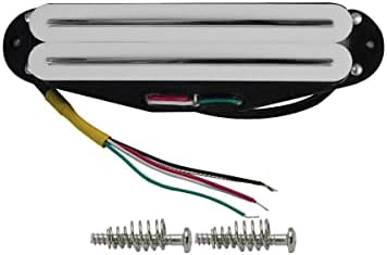 Musiclily Pro LP-CMHA Alnico 5 Couvert Micros Humbucker Manche Chevalet Pickups Set 7,5K/16K Pour Guitare Electrique Style Les Paul SG, Chrome