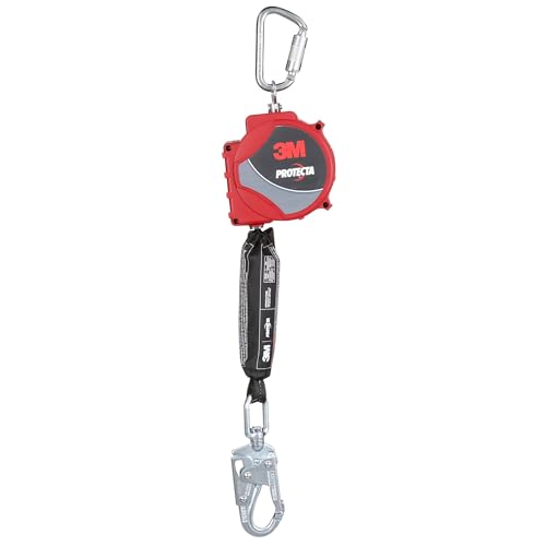 Image of 3M Protecta Self-Retracting Lifeline with Carabiner 3100516, Web, Steel Swivel Snap Hook, 20 ft.