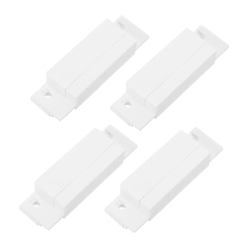 Healeved Alarme D'ouverture de Porte Magnétique Détection Précise et Protection Sécurité en ABS 4 Pièces pour Maison Moderne et Élégante