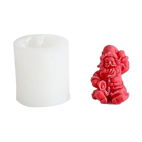 Hrtyvhin Weihnachtsmann Silikonform für handgefertigte Desserts