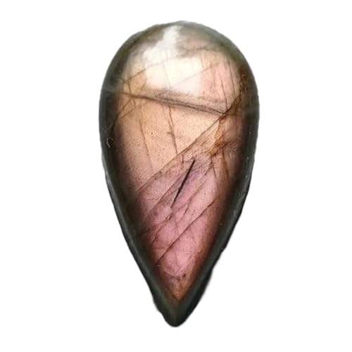 Cabochon en labradorite violette en forme de poire pour offrir un bijou fait main
