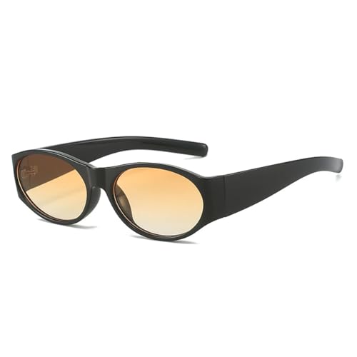 Lunettes de soleil ovales rétro hommes verres dégradés tendance mode