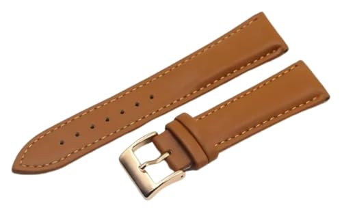 Bracelet montre cuir 20mm marron élégant pour rehausser votre costume