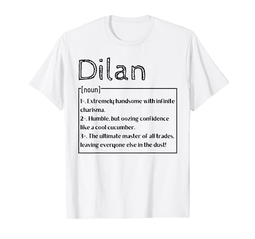 Nombre Dilan Significado Definición Niño Personalizado Sarcasmo Camiseta