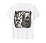 Funny Rabbit Bunny Selfie with Bigfoot Easter Sunday T-Shirt