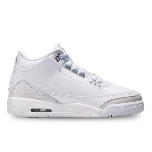 Retro Jordan 3 in White and Silver2