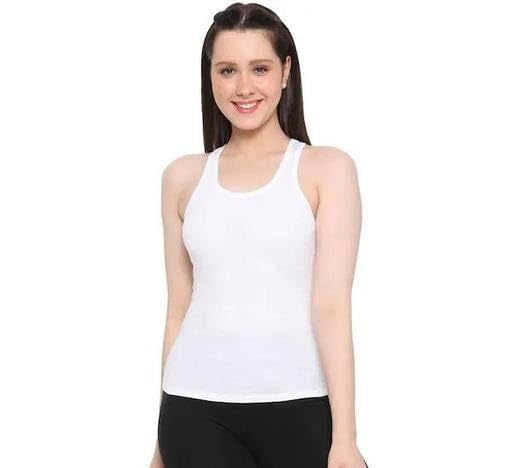 Women Racerback Tank Top Pack of 2 Black & White Sleeveless Camisole Y Neck Spaghetti Sports Top for Gym & Casual-image-42