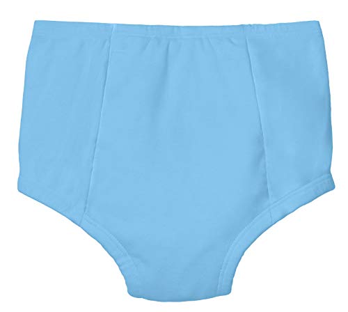 Image of City Threads Boys & Girls Training Underwear Pants Panties Underpants for Potty Training Kids Toddlers - All Cotton for Sensitive Skins SPD Sensory Friendly Clothing, Bright Light Blue, 12 /18m