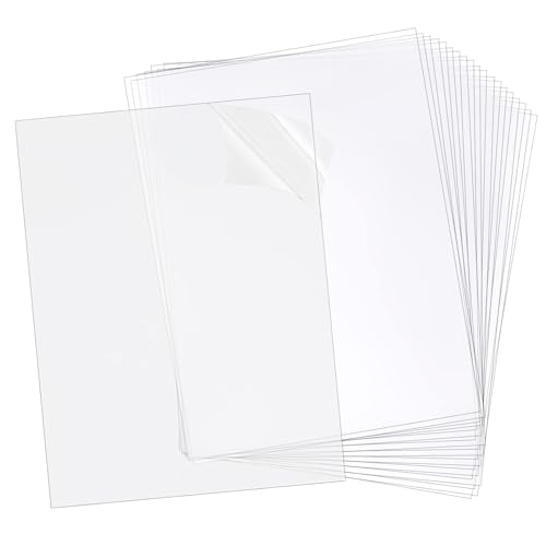 20 hojas plásticas transparentes A4 flexibles PVC 0.01''