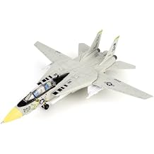 TGRCM-CZ 172 Scale F-14 Tomcat Fighter Metal Model A Military Aircraft Collectible with Sound, Light, and Pull Back Function, Featuring Launchable Missiles, Suitable for Collectors and Kids White