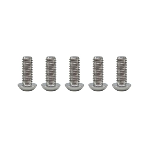 Rison-Titanium SSCY-US--67 Rison Titanium Screws M5X15Mm Screws Iso7380 Button Head Hex Socket Cap Screws Original Button Socket Head Hexagon Titanium Bolt Gr5 Titanium Screws Pack Of 5 thumb #2
