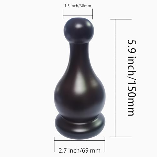 Btibpse Wood Bedpost Finials Decorative Newel Post Cap Bed Post Finial for Bed Rod Topper Wooden Finial Cap, Classic Dark Brown Cap for Bedpost (Dark Brown 5.9 inch) by Btibpse - Used condition - Image 2