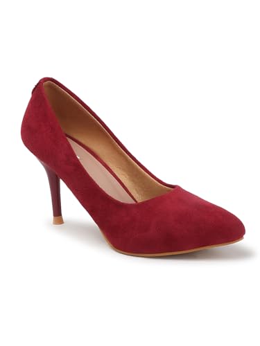 Image of ELLE Women Pointed Toe Stiletto Heel Slip-On Pumps