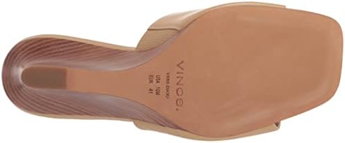 Vince Womens Pia Slide Wedge Sandal Blonde Beige Leather 5.5 M | Image 3